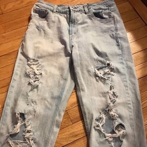 Light blue straight leg jeans!